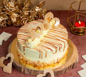 Eggless Butterscotch Cake [Round]