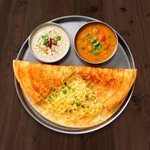 Cheese Plain Dosa [Serves 1]