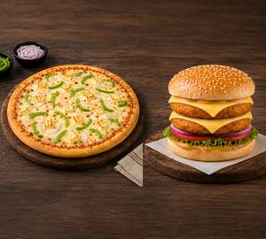 Aloo Tikki Double Bar + Paneer Pizza (6 inches)