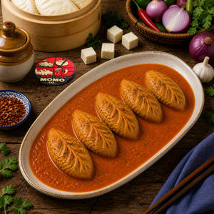 Makhani Gravy Baked Paneer Momos 5 Pcs