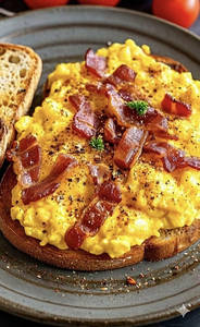 Eggs And Bacon On Toasteggs And Bacon On Toast
