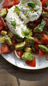 Burrata, Tomato & Avocado Salad