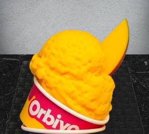 Mango Milkshake With Ice Cream