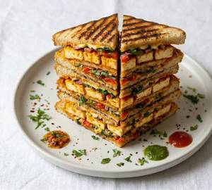 Paneer Tandoori Grill Sandwich Triple