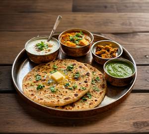 Methi Paratha Combo