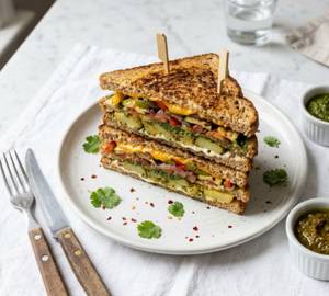 Veg Grilled Sandwich Triple