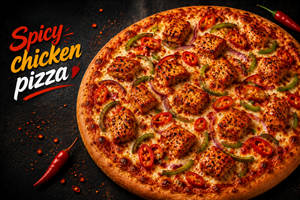 7" Spicy Chicken Pizza