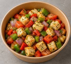 Warm Sauted Low Fat Paneer Salad Bowl
