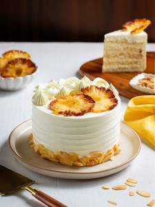 Eggless Pineapple Cake