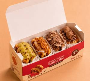 Mini Waffle Box Of 4 - Premium Assorted