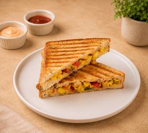 Cheese And Corn Grilled Sandwich