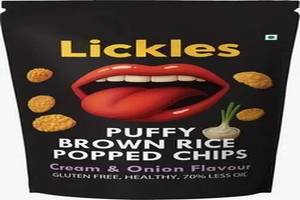 Brown Rice Popped Cream N Onion Chips