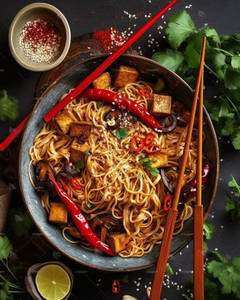 Veg Schezwan Paneer Noodles