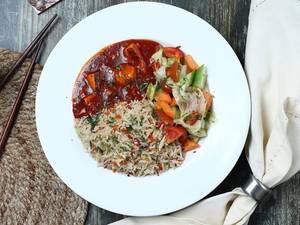 Supreme Cottage Cheese Grilled With Rice And Veggies