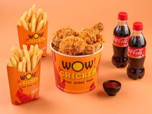 Wednesday Value Bucket Meal-8pc PeriPeri Fried Chk+2 Fries+2Coke-250ml