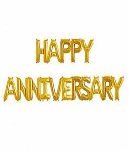 Happy Aniversary Foil Balloon