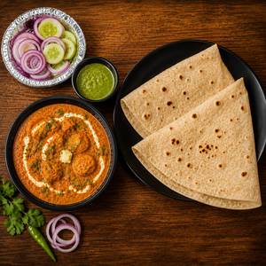 Chaap Butter Masala with 2 Rumali Roti