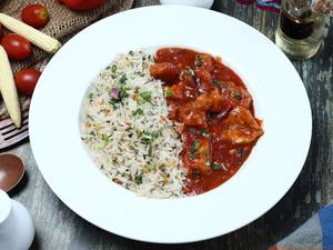 Chilli Chicken With Fried Rice