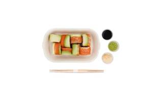 Double Salmon Double Avocado Roll (non-veg)