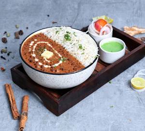 Dal makhani and rice