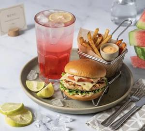 Chicken Burger Combo Meal