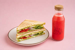 Veg Classic Sandwich + Watermelon Juice