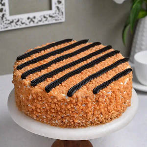 Chocolate Butterscotch Eggless Cake