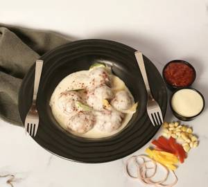 Veg Creamy Pan Fried Momos