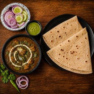 Handi Chaap with 2 Rumali Roti