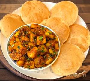 Jeera Aloo + 5 poori
