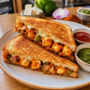Paneer Tikka Grilled Sandwich