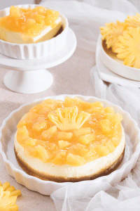 Pineapple Baked Cheesecake