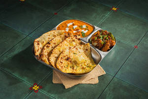 Garlic Naan Paneer Combo Meal