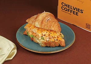 Grilled Paneer Croissant Sandwich