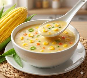 Veg sweet corn soup