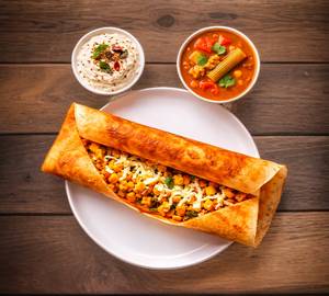 Paneer Cheese Masala Dosa [Serves 1]