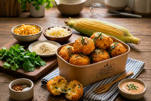 CORN CHEESE BALLS [NO ONION- NO GARLIC]