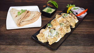 Diet Chaap [Half] With 4 Rumali Roti       