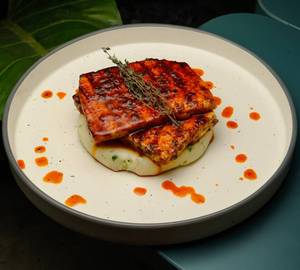 Spicy cottage cheese charcoal grill