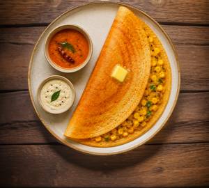 Corn Butter Masala Dosa [Serves 1]