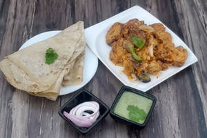 Tandoori Chaap With 2 Rumali Roti       