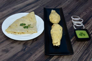 Stuffed Chaap [Half] With 4 Rumali Roti       