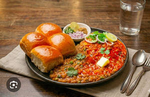 Spl Bombay Butter Pav Bhaji Meal [4 Pav]