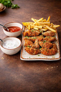 Baba Crispy Chicken With French Fries