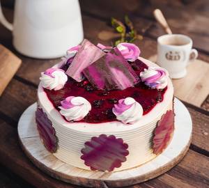 Eggless Blueberry Cake Round 500 Grams