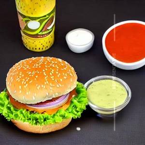 Veg cheesy Jalapeno Delight Burger