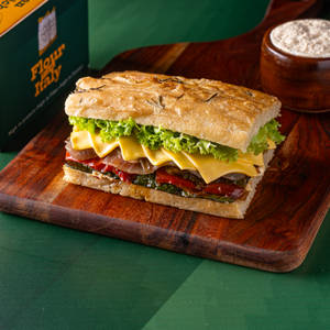 Feta & Charred Veggie Focaccia