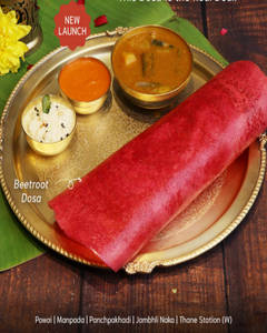 Beetroot Ghee Sada Dosa
