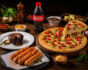 5 Course Meal: Spicy Chicken Cheese Burst
