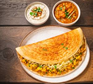 Cheese Masala Dosa [Serves 1]